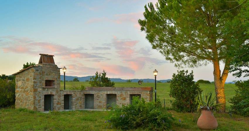 Podere Montalto, flott utekjøkken