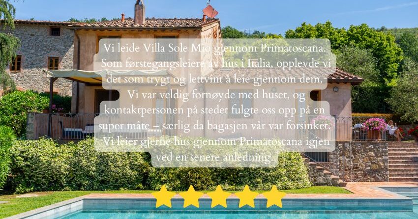 Villa Sole Mio, feriehus i Lucca : Primatoscana
